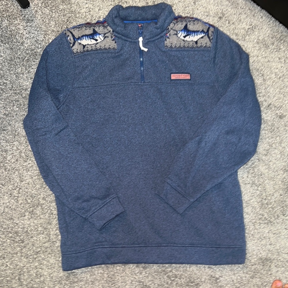 Large Men’s Navy Vineyard Vines Quarter Zip